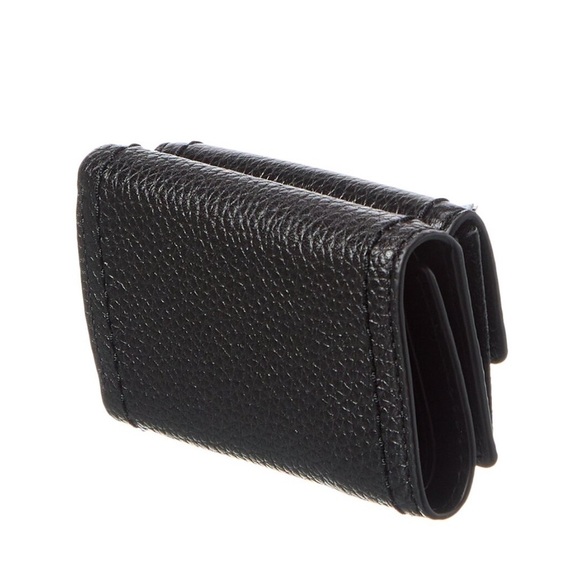 NEW Marc Jacobs Black Leather Tri-Fold Wallet - Picture 2 of 3